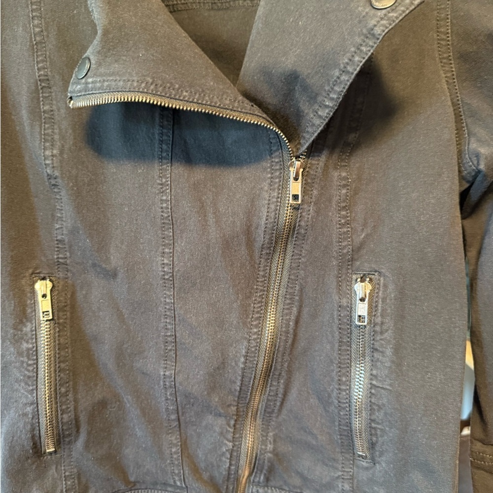 Liverpool Bradford Moto Jean Jacket Black - Size large - Picture 8 of 10